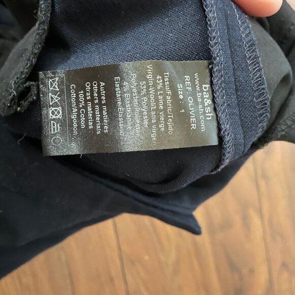 Ba&sh Navy Pants - Picture 2 of 4